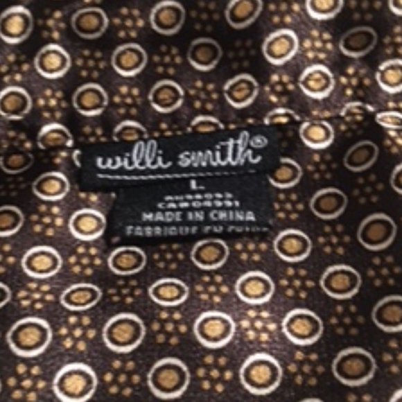Willi Smith Vintage Button Down Blouse, sz L - Picture 3 of 7